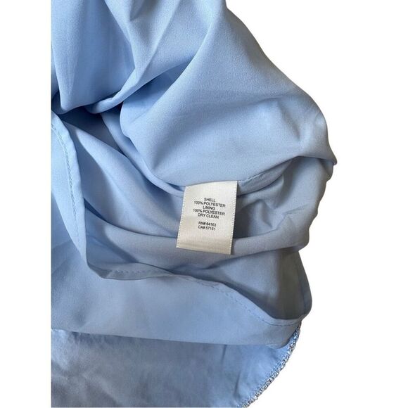 NEW Eliza J Tweed Sheath Mini Dress size 8 Blue Short Sleeve - Picture 10 of 13